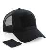 BB641 B641 Beechfield Patch Snapback Trucker Cap Black colour image